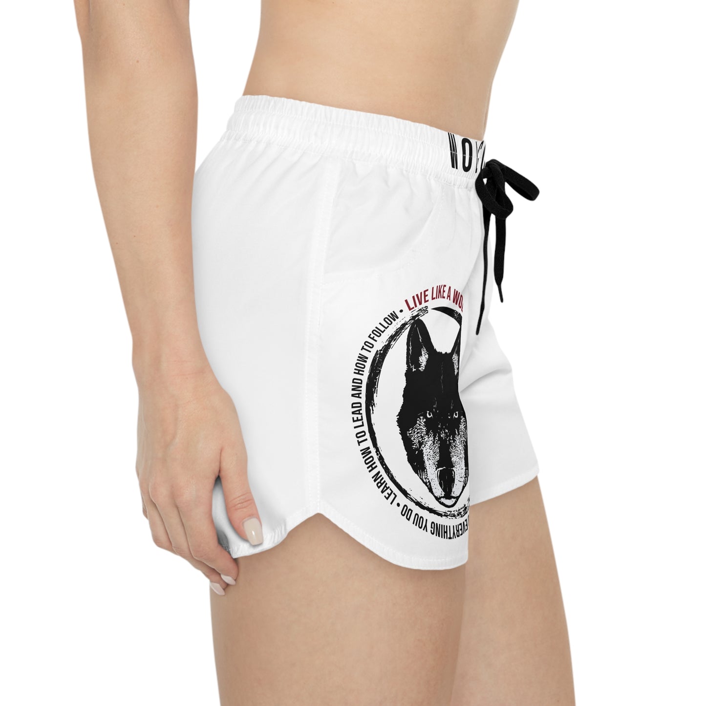 Live Like A Wolf Women's Casual Shorts (AOP)