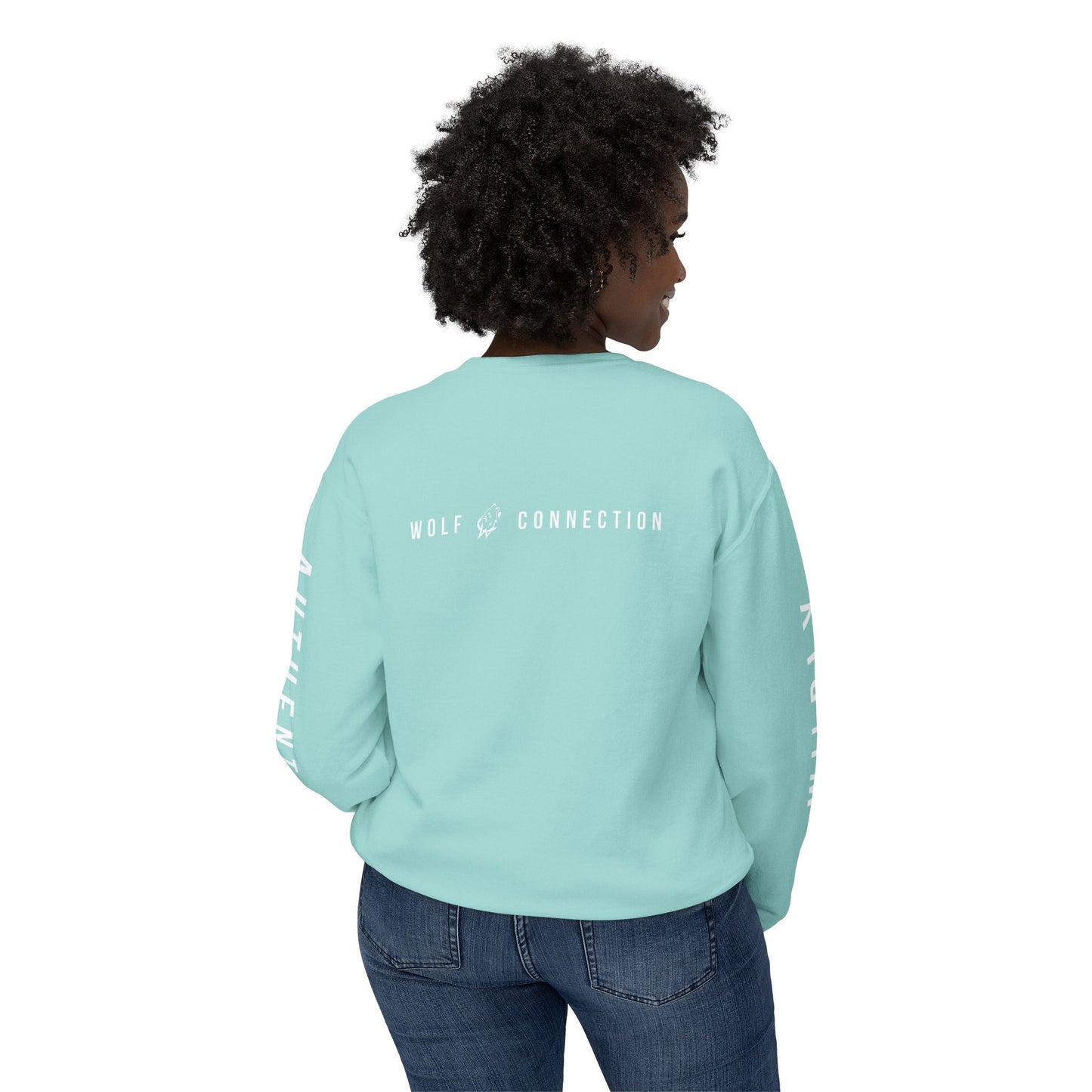 Nali (Teal/Orange) Crewneck Sweatshirt