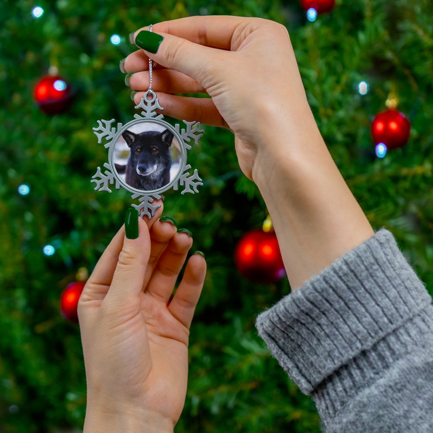 Gemma Pewter Snowflake Ornament
