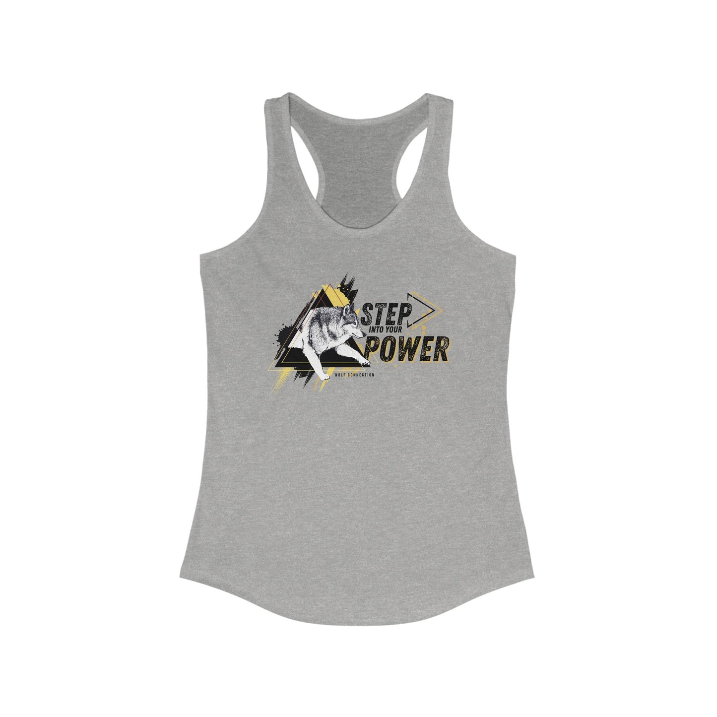 Step Into Your Power Racerback Tank