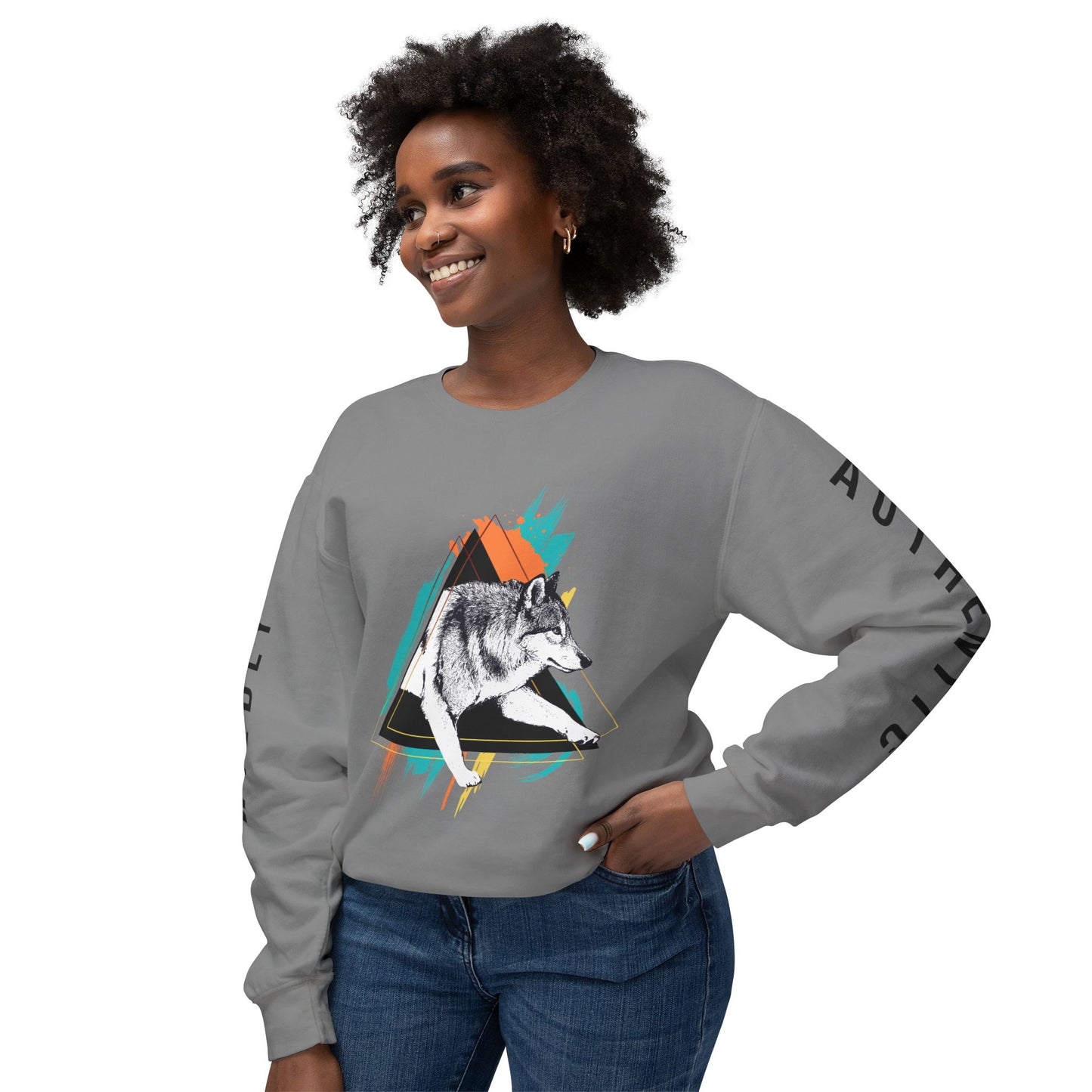 Nali (Teal/Orange) Crewneck Sweatshirt