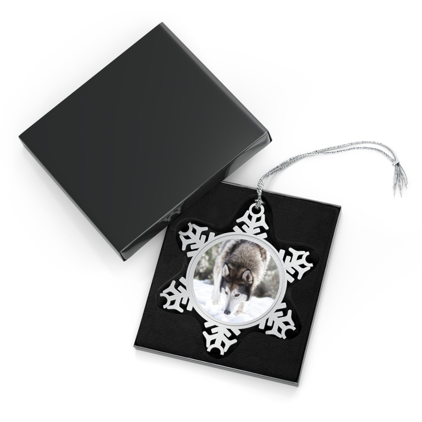 Wolfee Pewter Snowflake Ornament