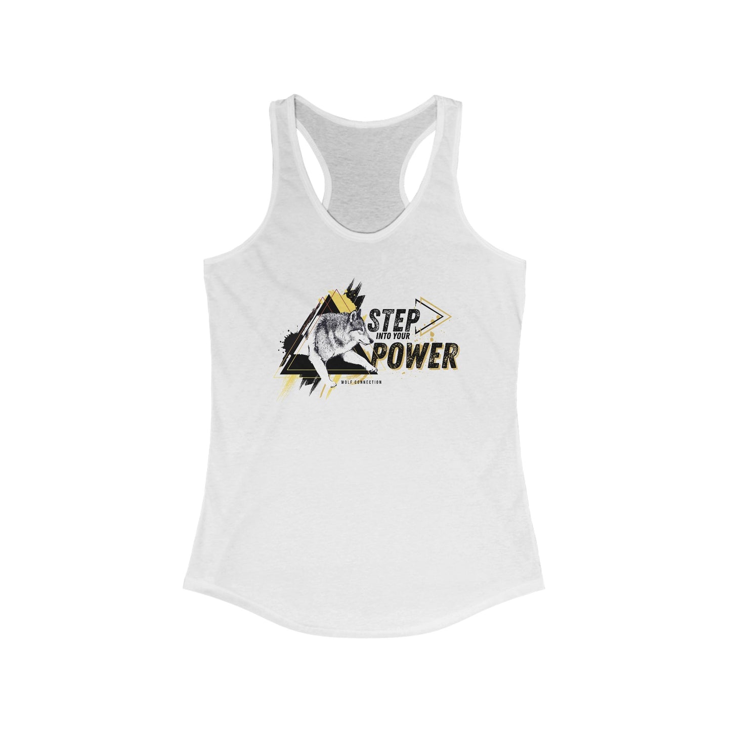 Step Into Your Power Racerback Tank