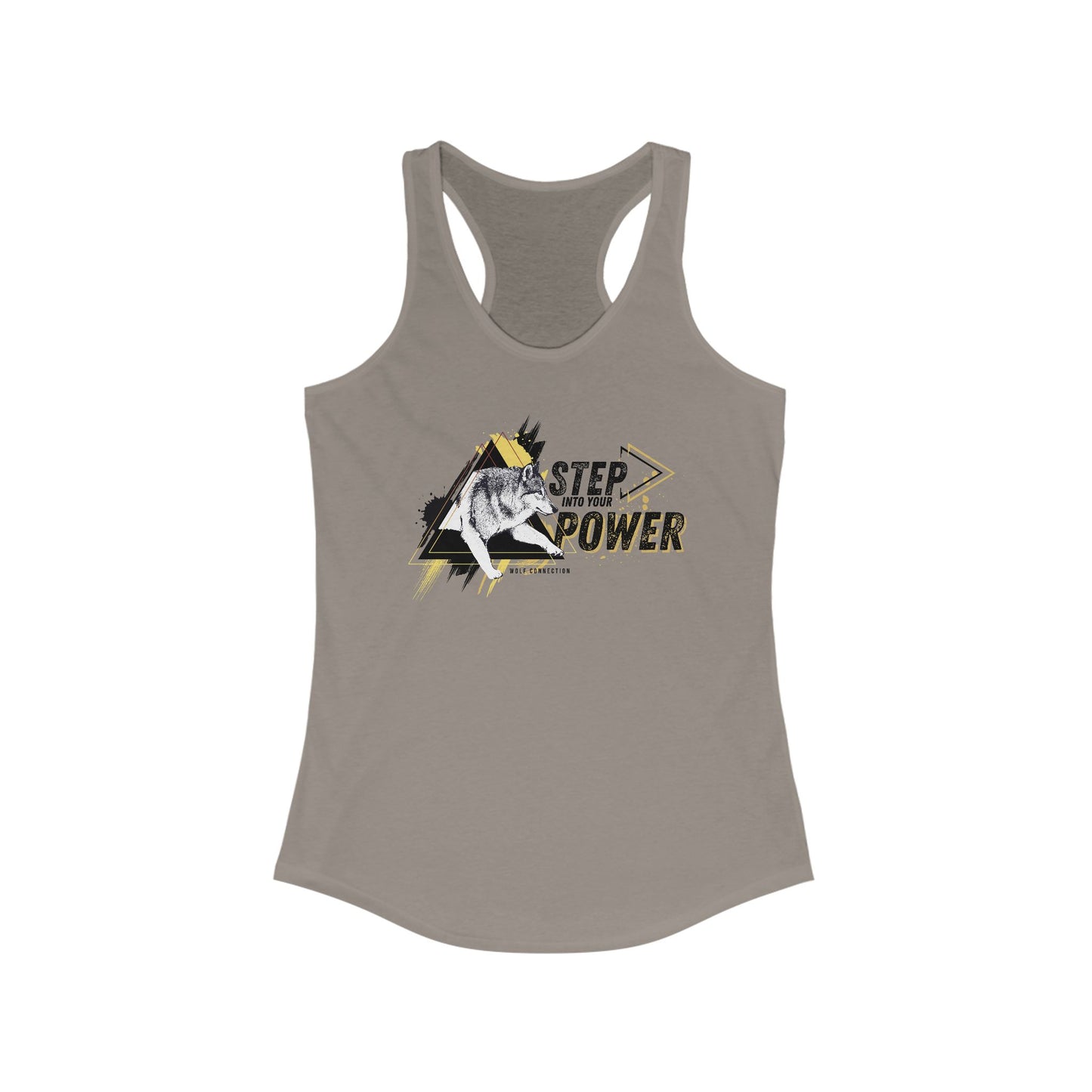Step Into Your Power Racerback Tank