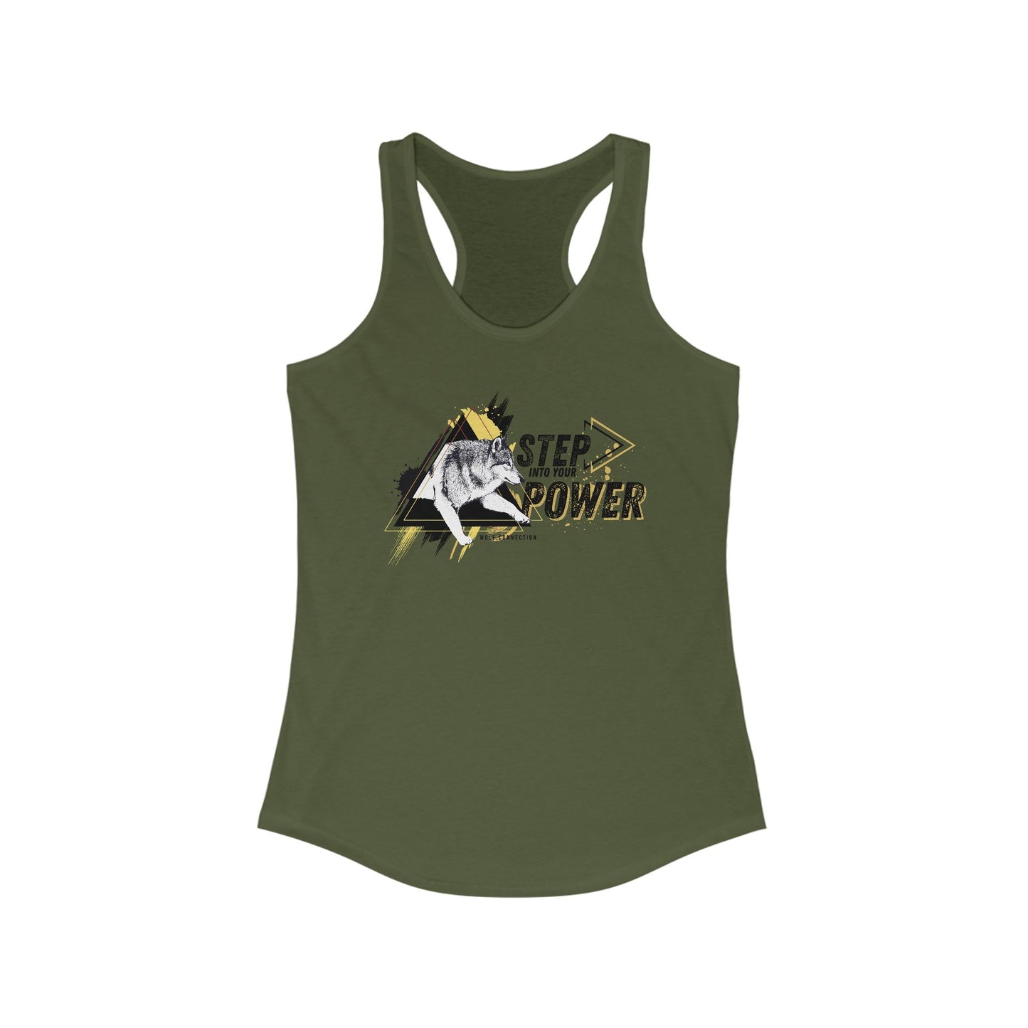 Step Into Your Power Racerback Tank