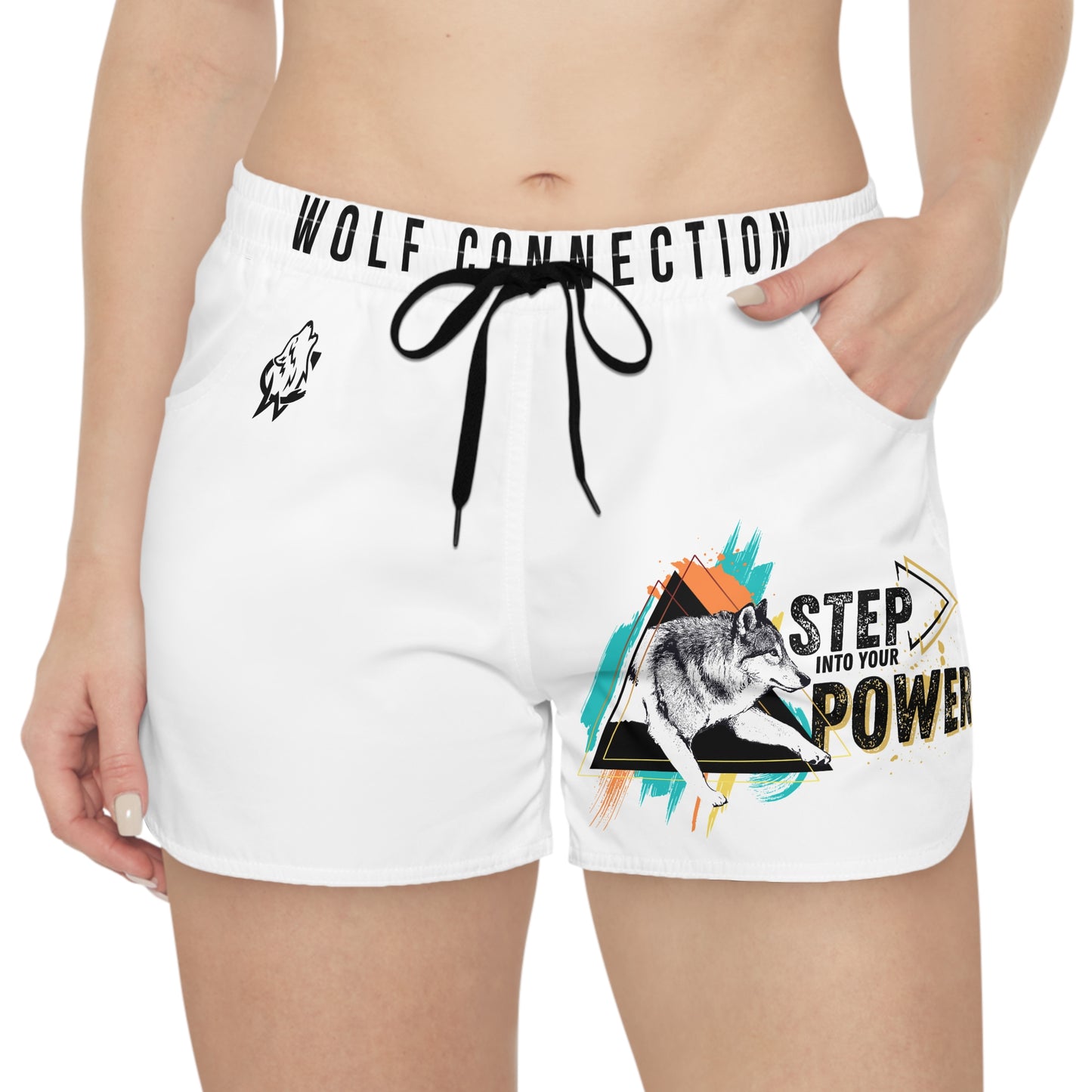 Step Into Your Power Women's Casual Shorts (AOP)