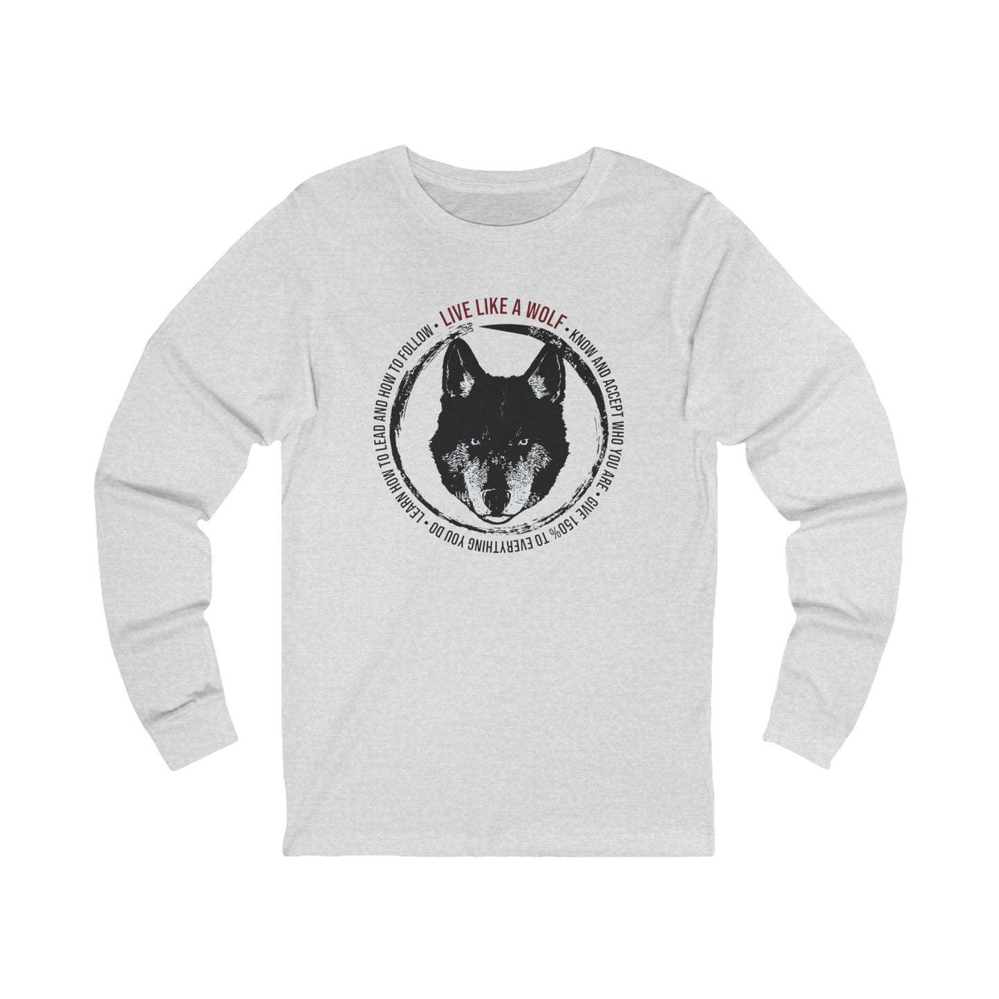 Live Like A Wolf Unisex Jersey Long Sleeve Tee