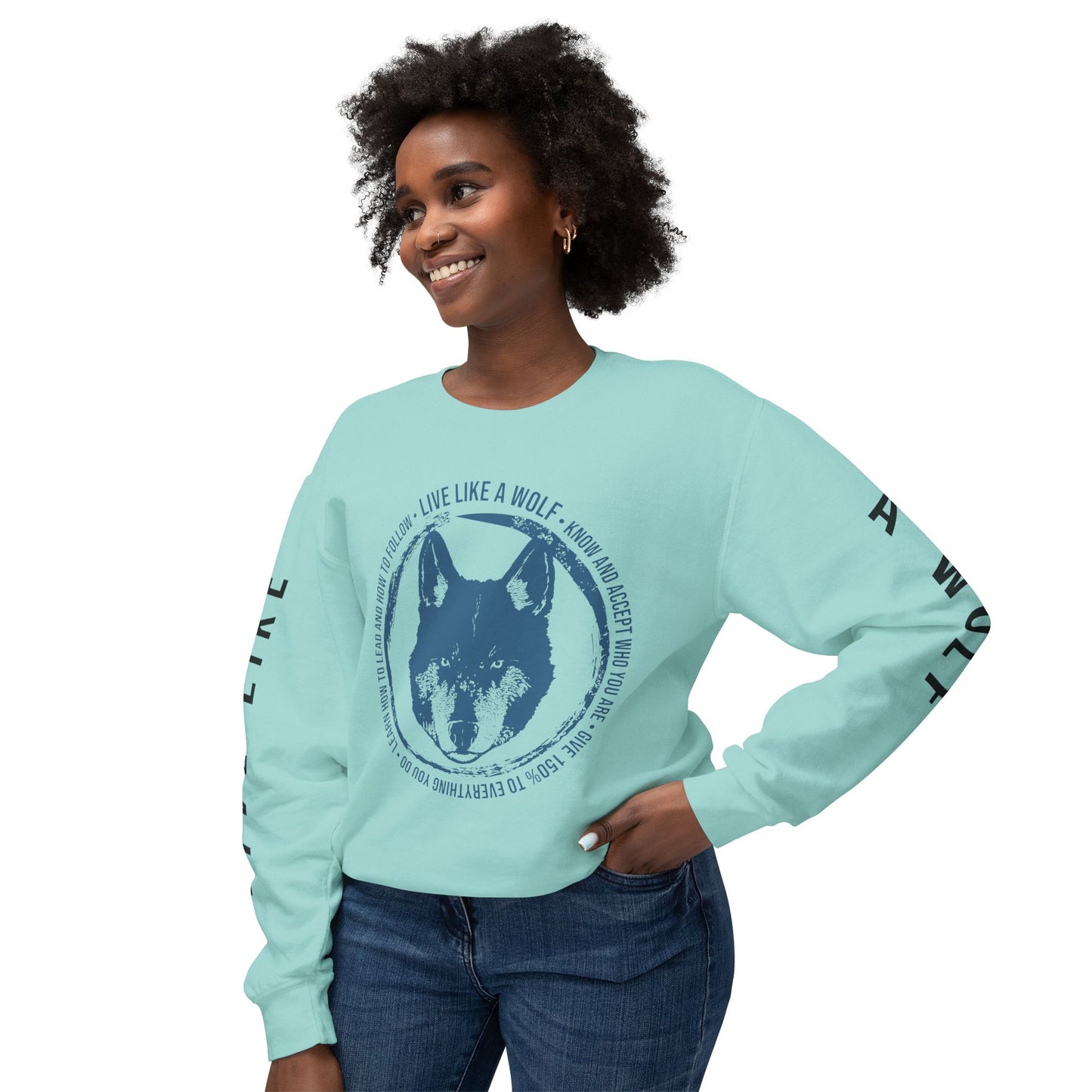 Live Like A Wolf Crewneck Sweatshirt