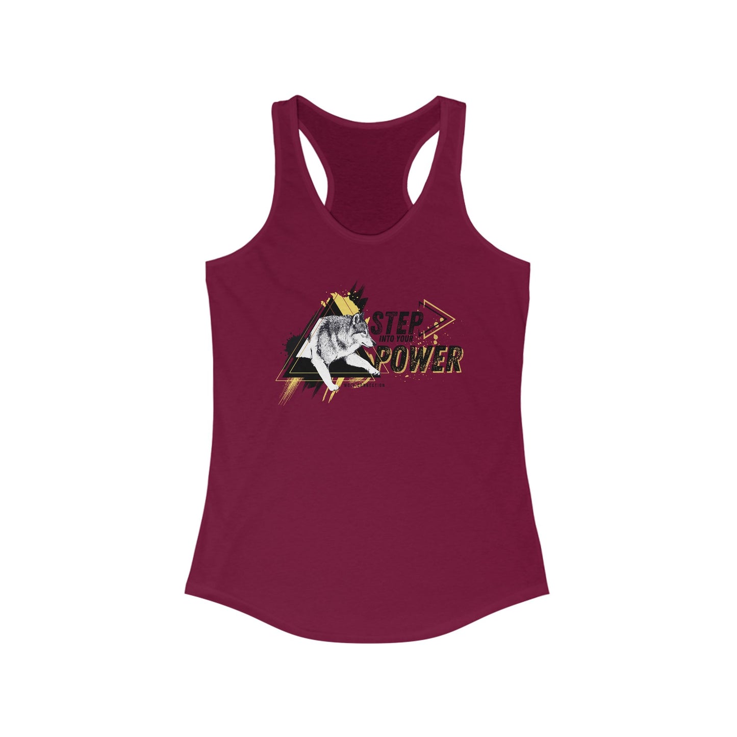 Step Into Your Power Racerback Tank
