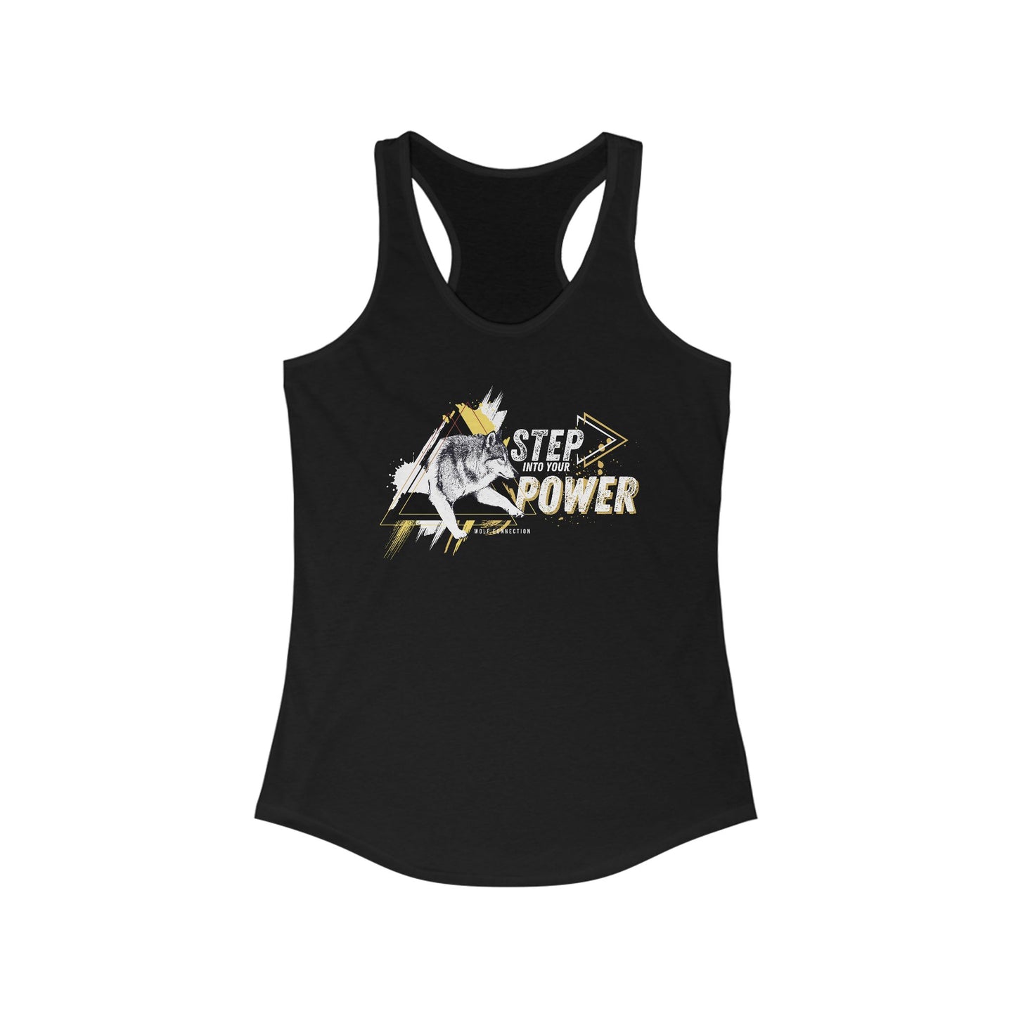 Step Into Your Power Racerback Tank