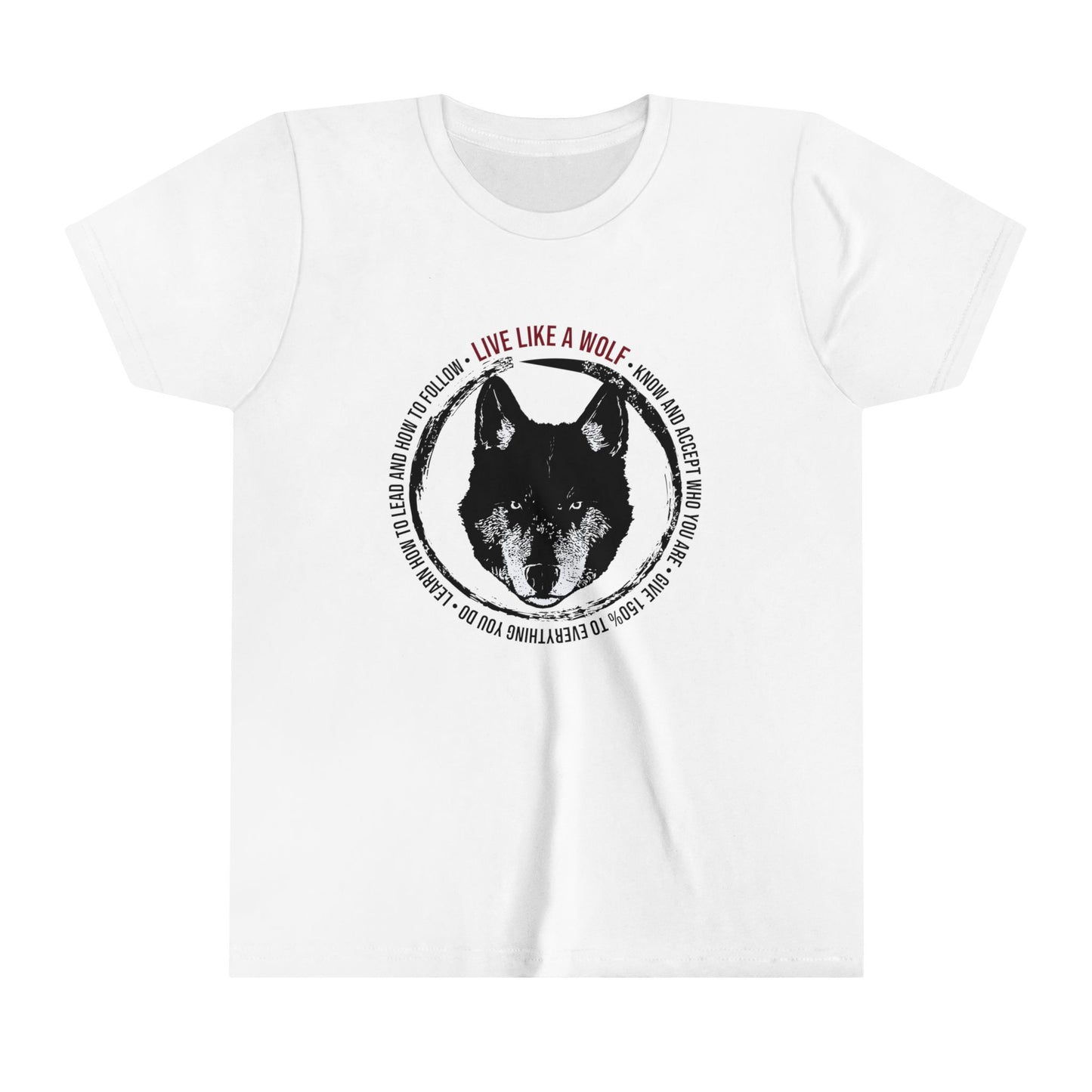 Live Like A Wolf Youth Short Sleeve Tee