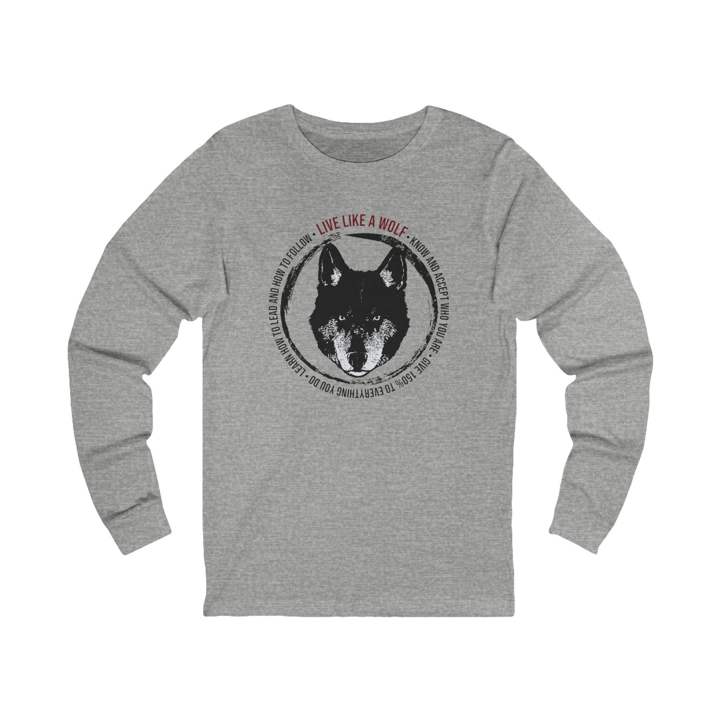 Live Like A Wolf Unisex Jersey Long Sleeve Tee