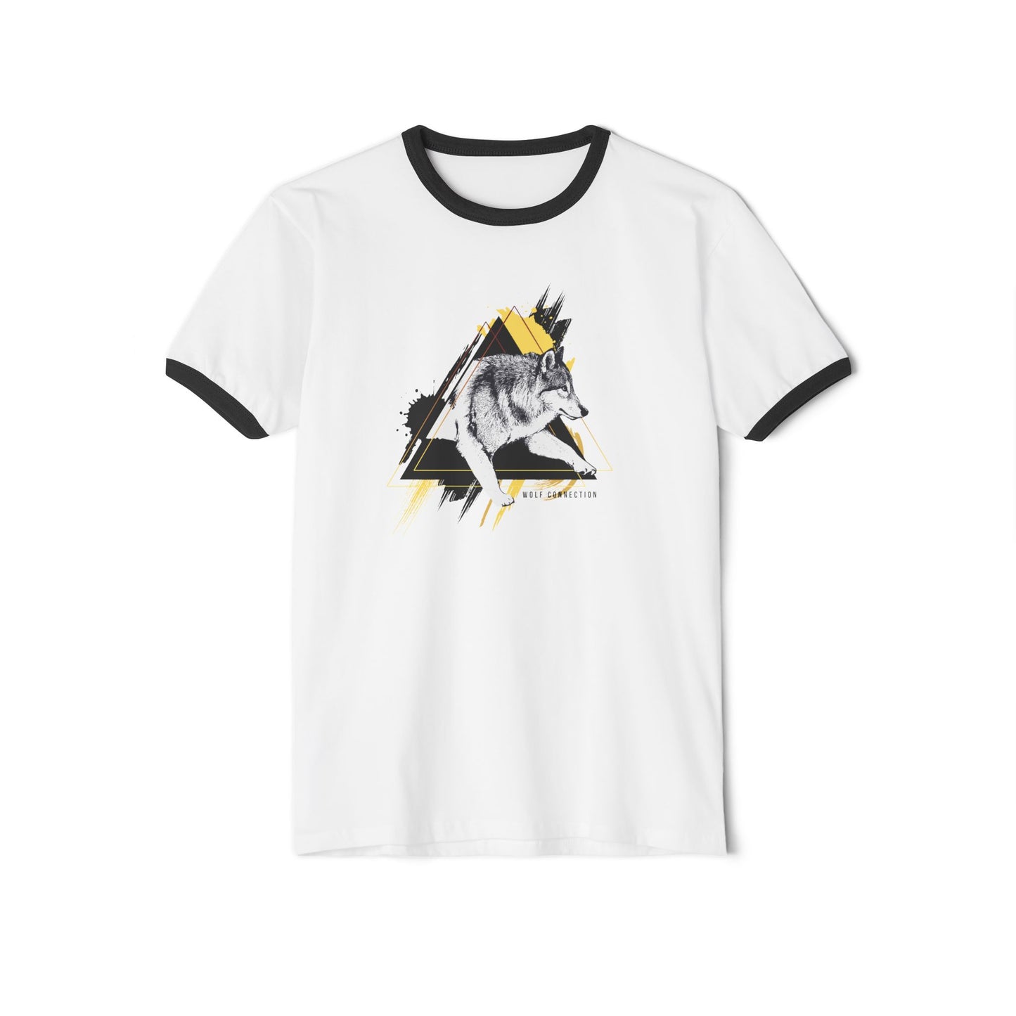 Nali (Black/Yellow) Unisex Cotton Ringer T-Shirt