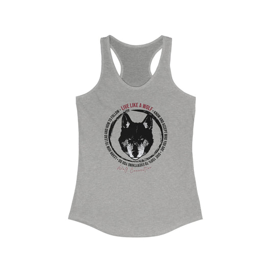 Live Like A Wolf Women's Racerback Tank