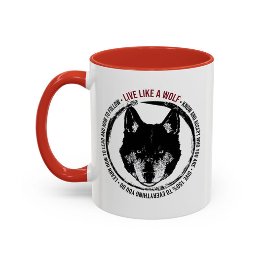 Live Like A Wolf Coffee Mug (11, 15oz)