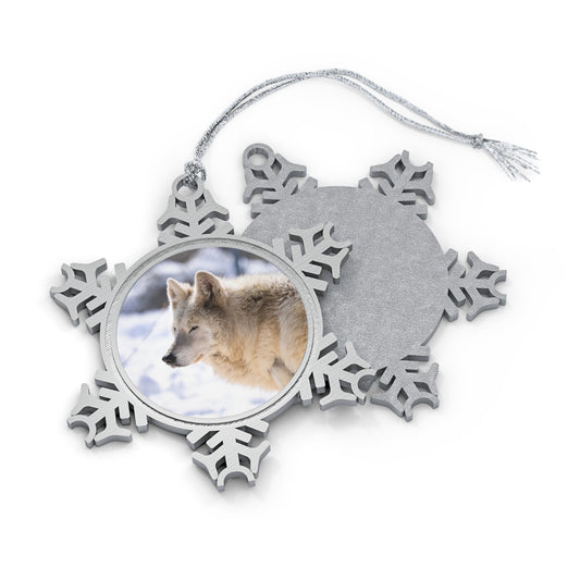 Max Pewter Snowflake Ornament