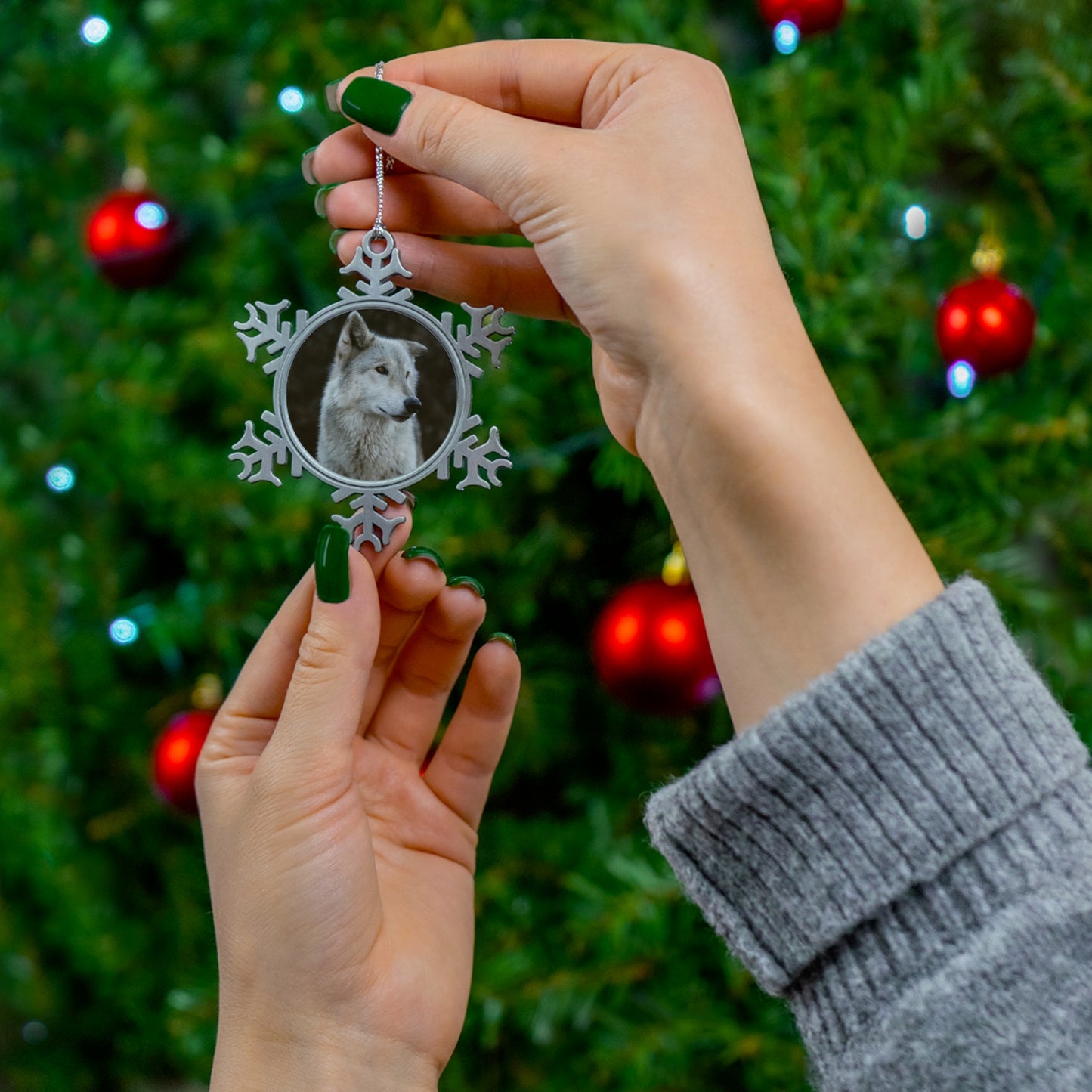 Willow Pewter Snowflake Ornament
