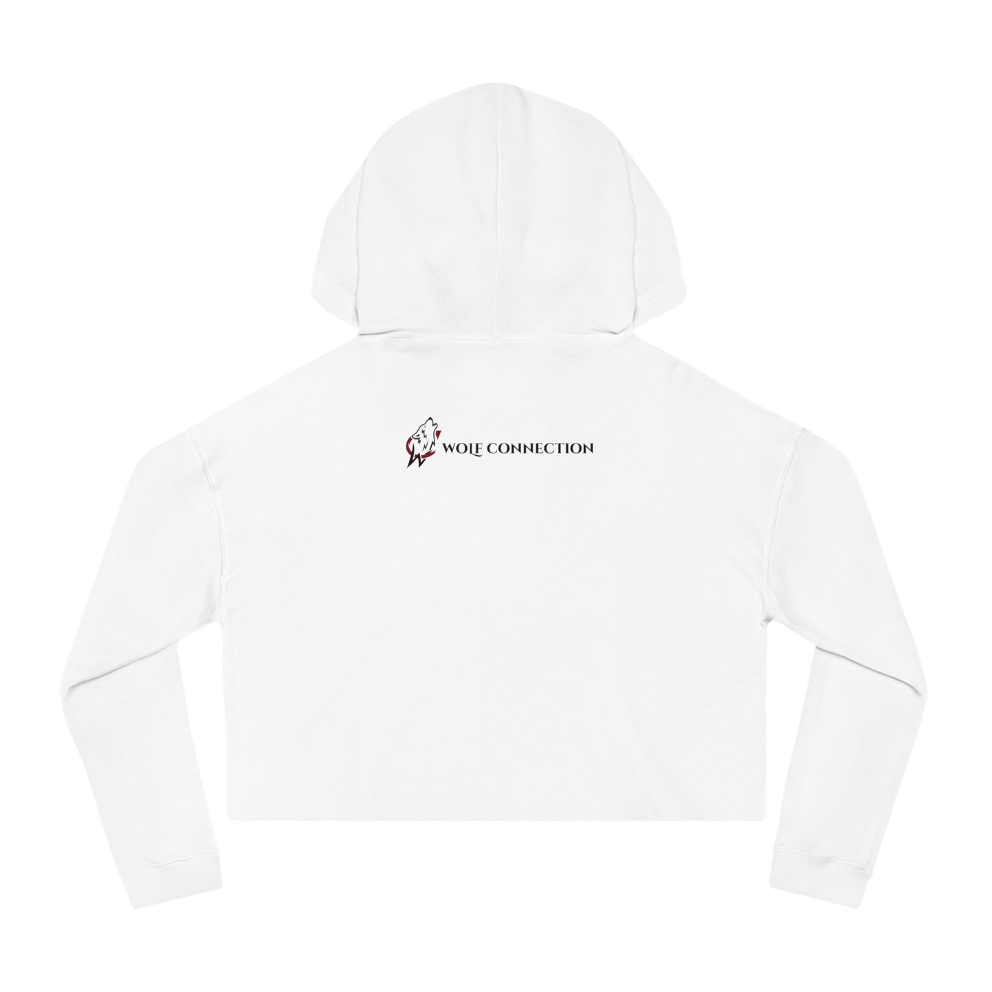 Step Into Your Power (Black/Yellow) Women’s Cropped Hooded Sweatshirt
