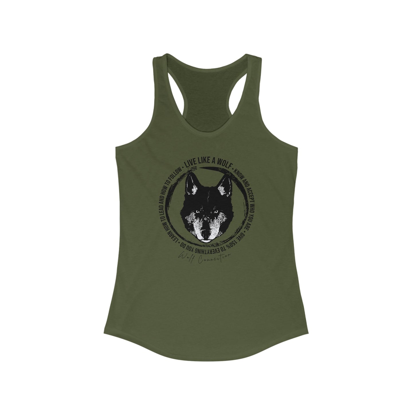 Live Like A Wolf Women's Racerback Tank