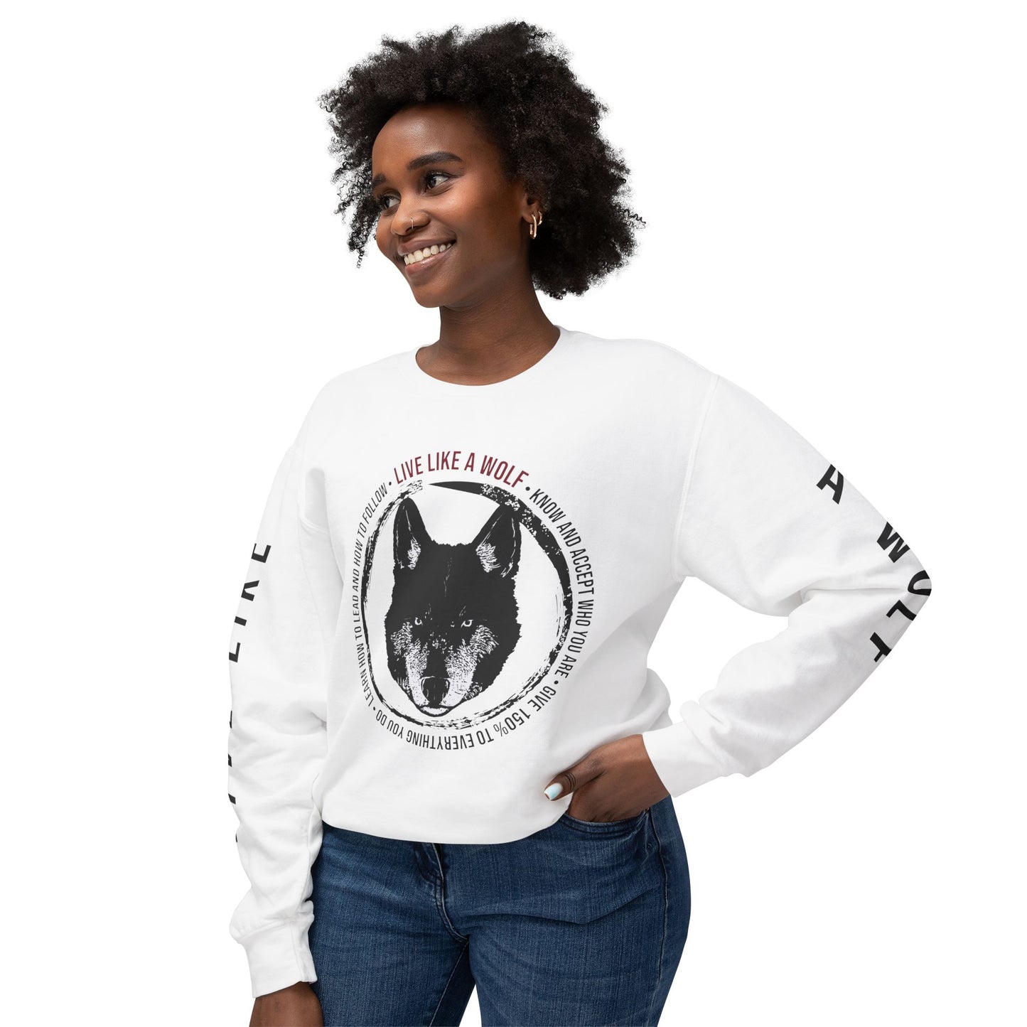 Live Like A Wolf Crewneck Sweatshirt
