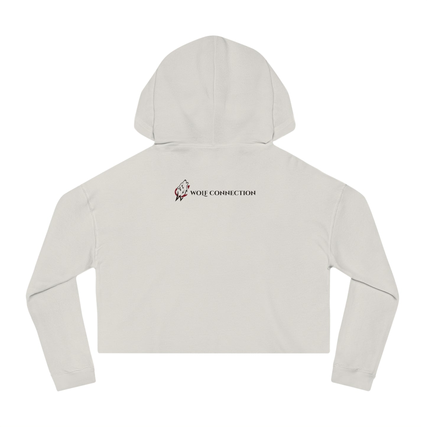Step Into Your Power (Black/Yellow) Women’s Cropped Hooded Sweatshirt