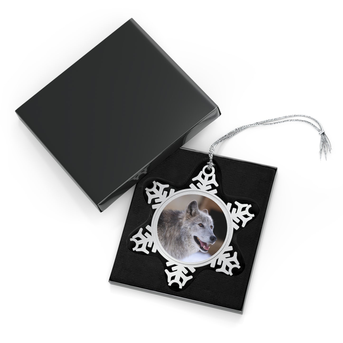 Daisy Pewter Snowflake Ornament
