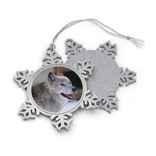 Daisy Pewter Snowflake Ornament
