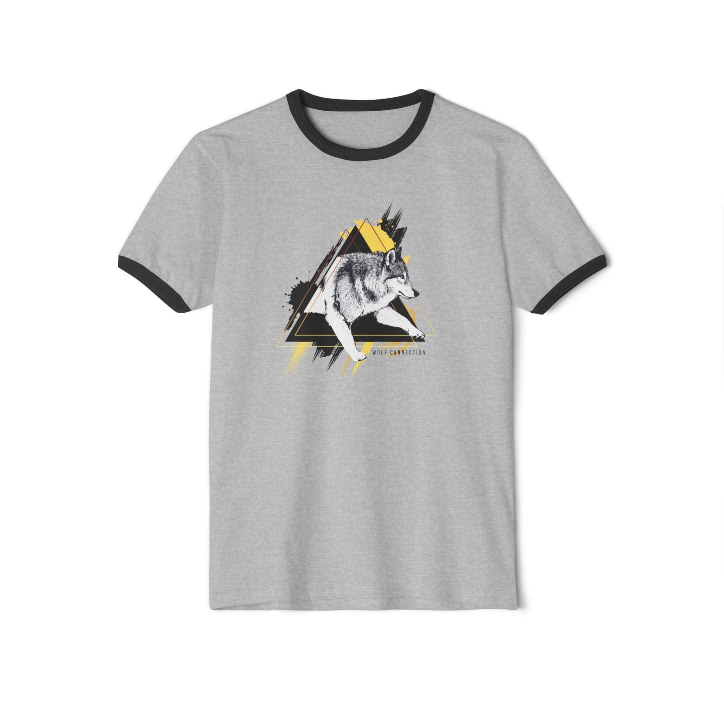 Nali (Black/Yellow) Unisex Cotton Ringer T-Shirt